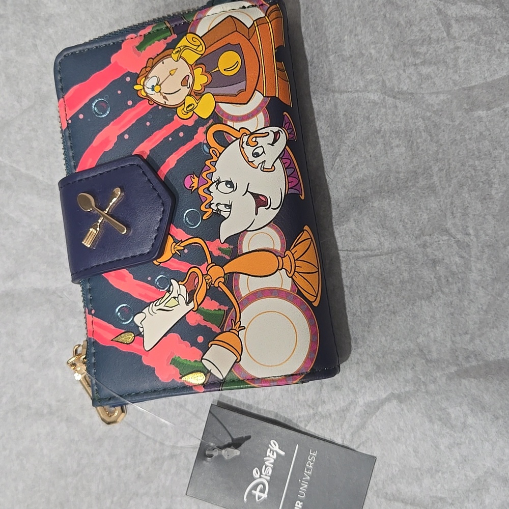 NWT Our Universe Be Our Guest Beauty & The Beast Wallet Clutch Bag Purse - Picture 4 of 7